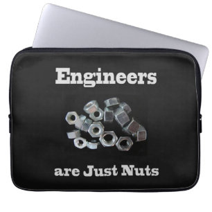 Ingenieure sind einfach Nüsse, ein humorvoller Lap Laptopschutzhülle