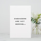 Ingenieure sind nicht langweilig briefpapier (Stehend Vorderseite)