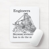 Ingenieure Trebuchet Mausunterlage Mousepad (Mit Mouse)