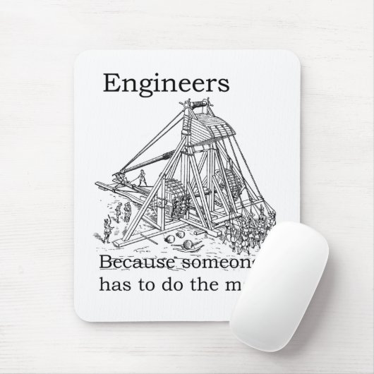 Ingenieure Trebuchet Mausunterlage Mousepad (Mit Mouse)