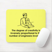 Ingenieure u. Kreativität Mousepad (Mit Mouse)