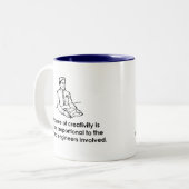 Ingenieure u. Kreativität Zweifarbige Tasse (Vorderseite Links)