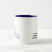Ingenieure u. Kreativität Zweifarbige Tasse (Mittel)