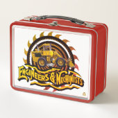 Ingenieure und Machinisten sahen Zahnpult Metall Brotdose (Vorderseite)