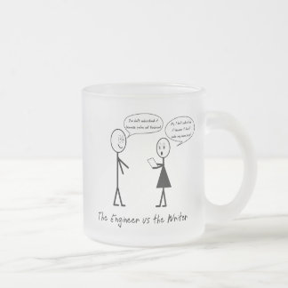 Ingenieure und Verfasser-Tasse Mattglastasse