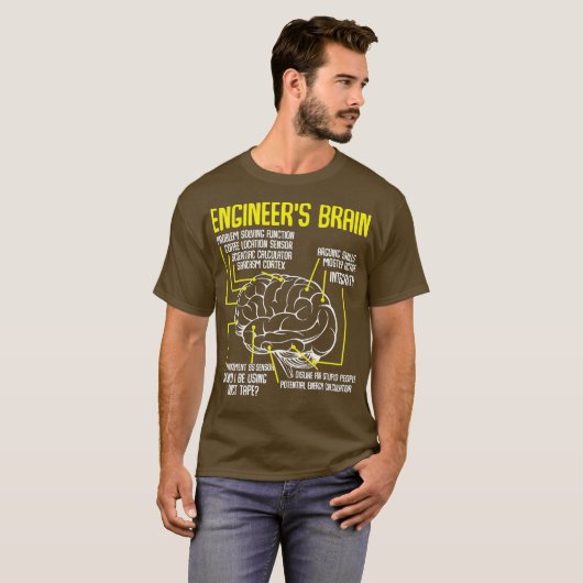 Ingenieure Verfahren für Brain Funny Engineering-S T-Shirt (Vorne ganz)