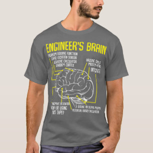 Ingenieure Verfahren für Brain Funny Engineering-S T-Shirt
