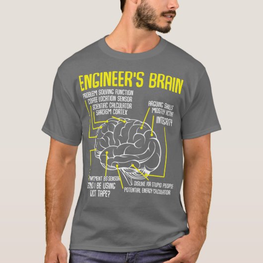 Ingenieure Verfahren für Brain Funny Engineering-S T-Shirt (Vorderseite)