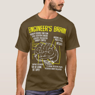 Ingenieure Verfahren für Brain Funny Engineering- T-Shirt