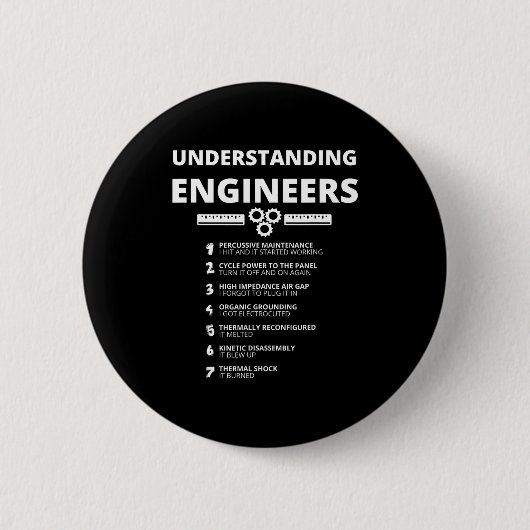 Ingenieure verstehen - Lustiger sarkastischer Inge Button (Vorderseite)