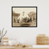 Ingenieurkorps Entspannen im Zelt SD 1889 Poster (Küche)