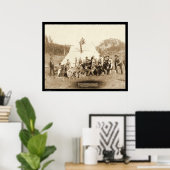 Ingenieurkorps Entspannen im Zelt SD 1889 Poster (Heimbüro)