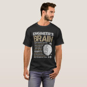 Ingenieur's Brain Funny Process Engineer Men Motor T-Shirt (Vorne ganz)
