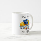 🎓Ingenieursabsolvent Benutzerdefinierter Name & Kaffeetasse (VorderseiteRechts)