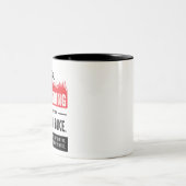 Ingenieurskunst ist einfach, wie ein Fahrrad fahre Zweifarbige Tasse (Mittel)