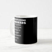 Ingenieurwesen - Gezwitscher für Ingenieure Kaffeetasse (Vorderseite Links)