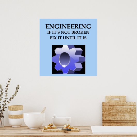 Ingenieurwesen Poster (Küche)