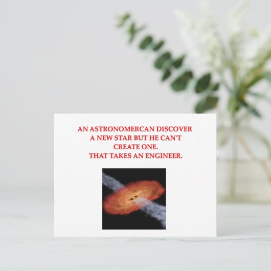 Ingenieurwesen Postkarte (Stehend Vorderseite)