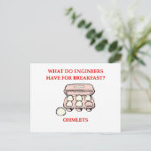 Ingenieurwesen Postkarte (Stehend Vorderseite)