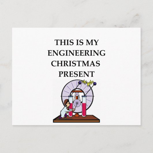 Ingenieurwesen Postkarte (Vorderseite)