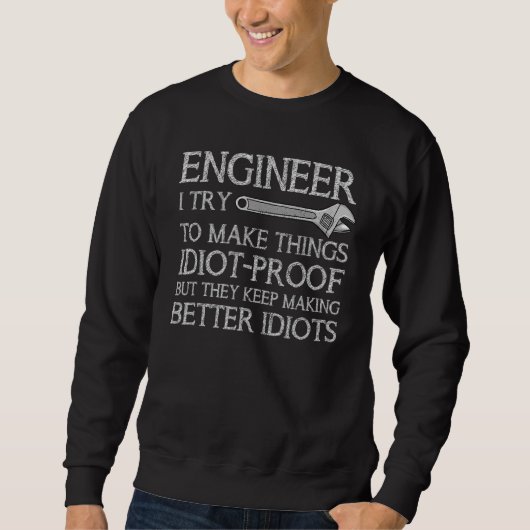 Ingenieurwesen Uni Student T-Shirt Sweatshirt (Vorderseite)