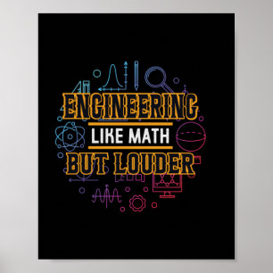 Ingenieurwesen wie Mathematik Poster