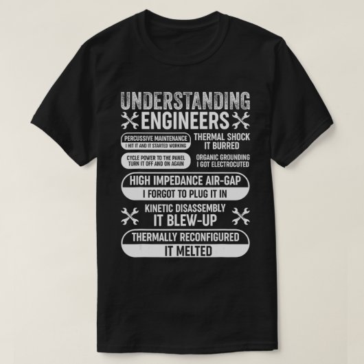 Ingenieurwissenschaften — Funny Mechanical Enginee T-Shirt (Design vorne)