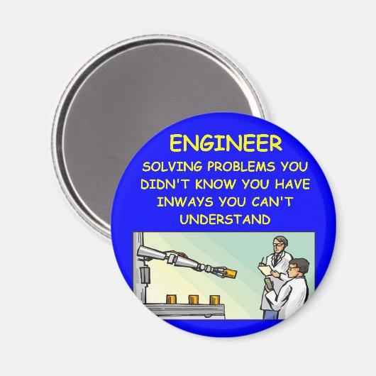 Ingenieurwitz Magnet (Vorderseite/Rückseite)