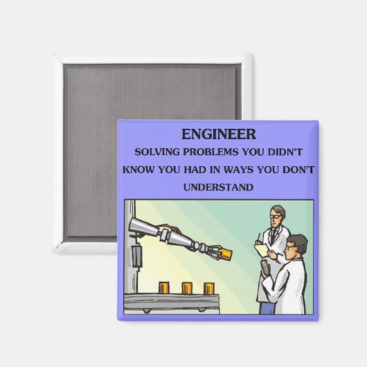 Ingenieurwitz Magnet (Vorderseite/Rückseite)