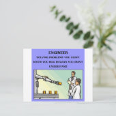 Ingenieurwitz Postkarte (Stehend Vorderseite)