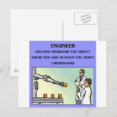 Ingenieurwitz Postkarte (Vorne/Hinten)