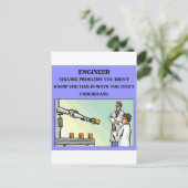 Ingenieurwitz Postkarte (Stehend Vorderseite)