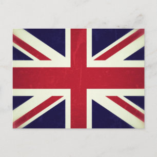 Inglaterra Bandeira grunged Postkarte
