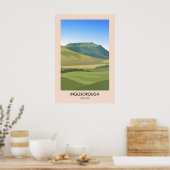 Ingleborough Yorkshire Dales Reiseplakat Poster (Küche)