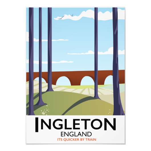 Ingleton England - Zugschiff Fotodruck (Vorne)