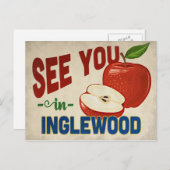 Inglewood California Apple - Vintage Travel Postkarte (Vorne/Hinten)