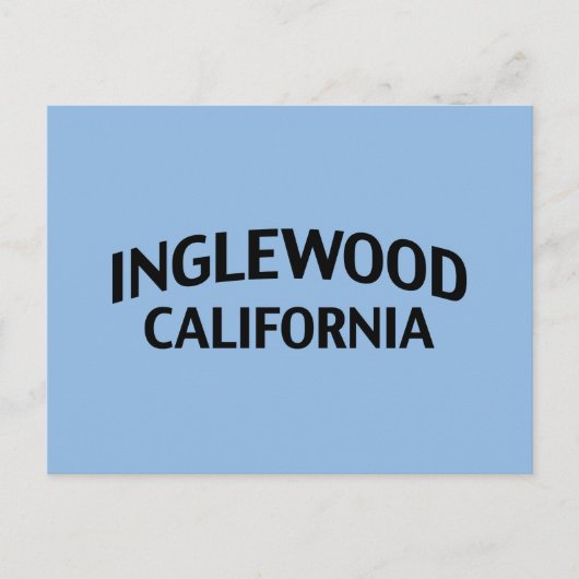 Inglewood California Postkarte (Vorderseite)