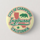 Inglewood, Kalifornien Button (Vorderseite)