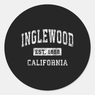 Inglewood Kalifornien Ca Gegründet Sport Runder Aufkleber