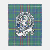 Inglis Ancient Clan Abzeichen Tartan Kariert Fleecedecke (Vorderseite)