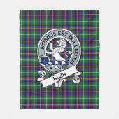 Inglis Clan Abzeichen Tartan Kariert Fleecedecke (Vorderseite)