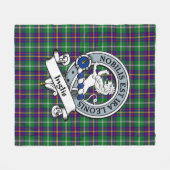 Inglis Clan Abzeichen Tartan Kariert Fleecedecke (Vorderseite (Horizontal))