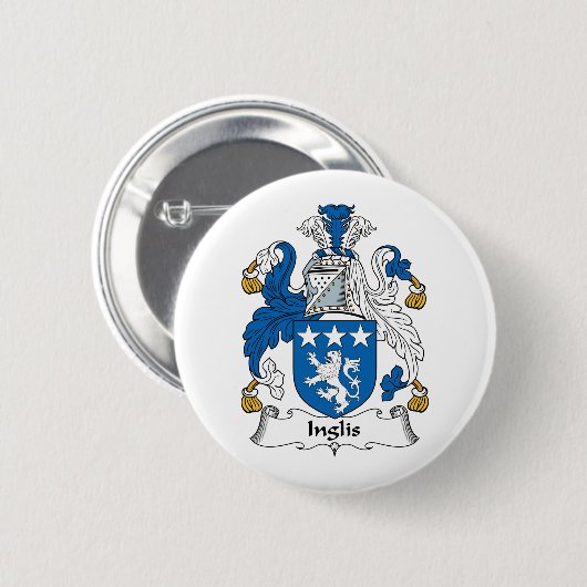 Inglis Familienwappen Button (Vorne & Hinten)