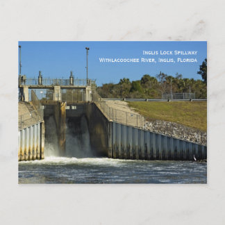 Inglis Lock Spillway Postcard Postkarte