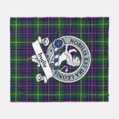 Inglis Modern Clan Abzeichen Tartan Kariert Fleecedecke (Vorderseite (Horizontal))