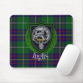 Inglis schottischer Clan-Tartan und -Wappen  Mousepad (Mit Mouse)