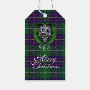 Inglis-Schottischer-Clan-Tartan & Wappen Geschenkanhänger
