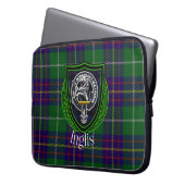 Inglis Scottish Clan Tartan and Crest Laptopschutzhülle (Vorderseite Links)
