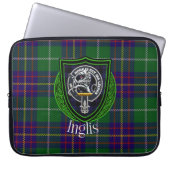 Inglis Scottish Clan Tartan and Crest Laptopschutzhülle (Vorderseite)