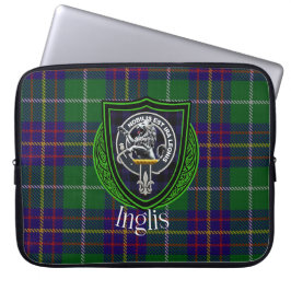 Inglis Scottish Clan Tartan and Crest Laptopschutzhülle